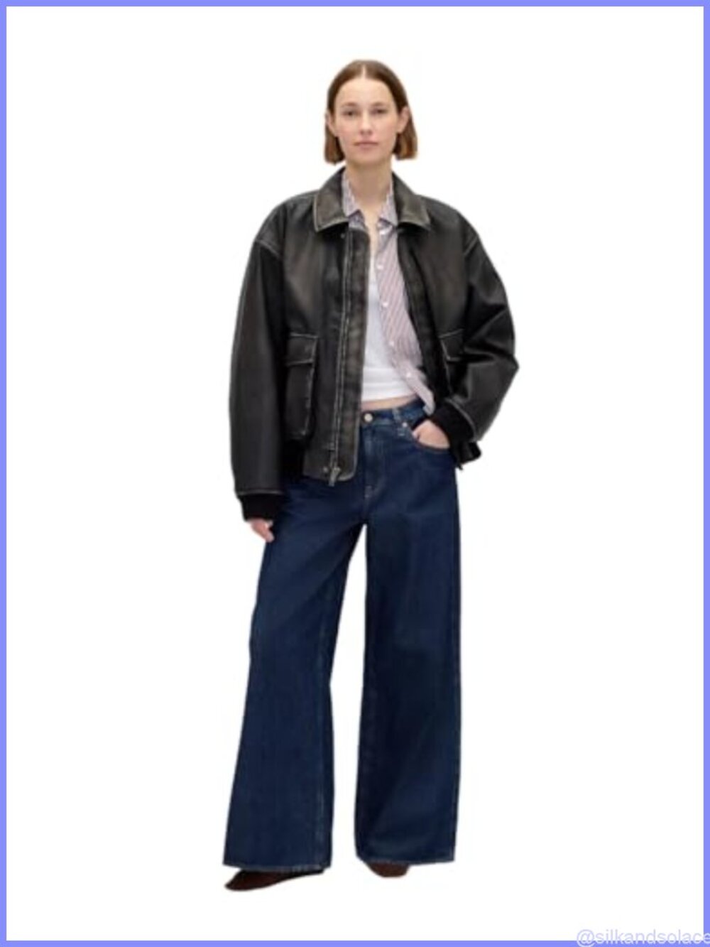 GAP Low Rise Super Baggy Denim Jeans Loose Straight Pull On